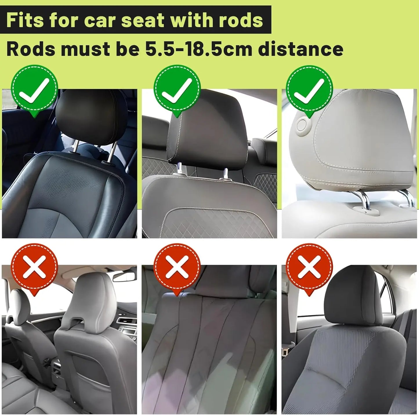 Almohada de Cuello para Coche con Soporte Ergonómico - Memory Foam