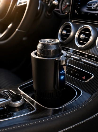 Portavasos con Cargador Rápido USB para Coche - 2 en 1